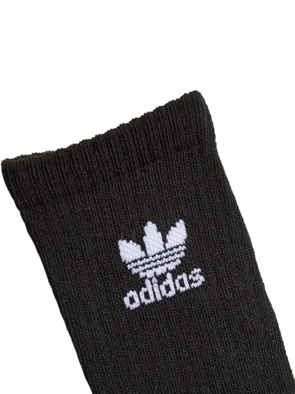 adidas Kids 6-Pack Crew Socks in Black & White - Large (5Y-7Y)